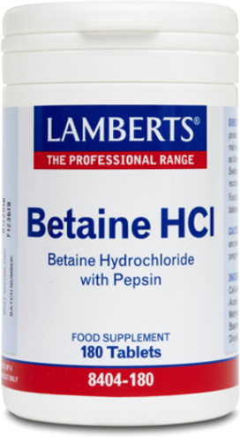 Lamberts Betain HCl 324 mg /Pepsin 5 mg