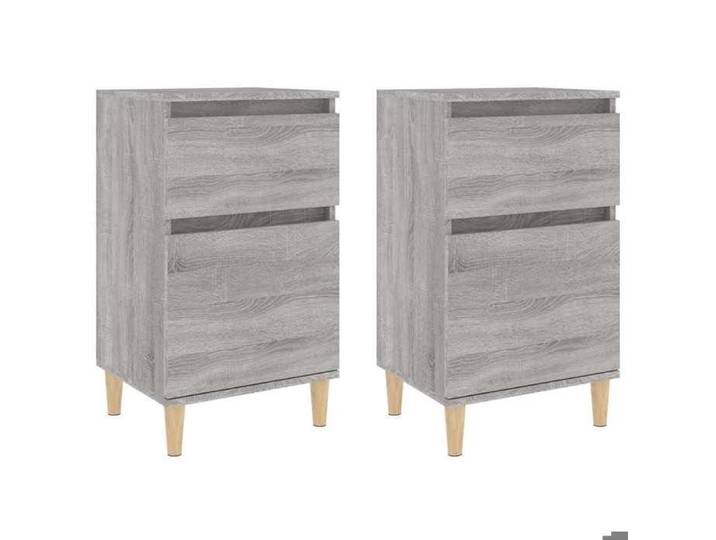 NEW Lot de 2 chevets - UU - Table de chevet/nuit - sonoma gris 40x35x70 cm FR_88827