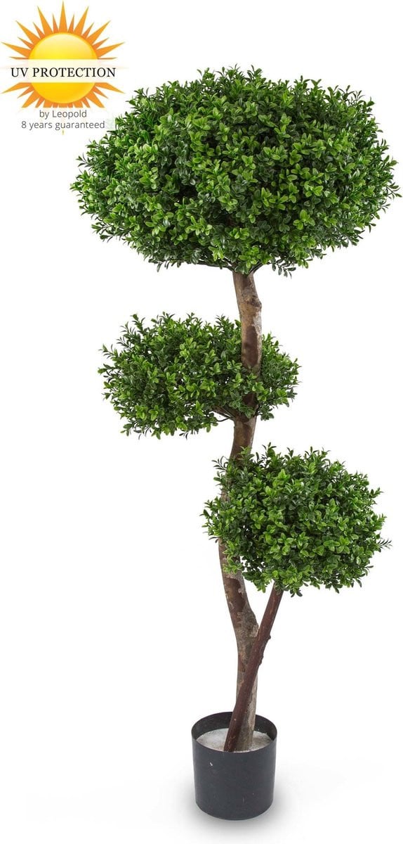 LeopoldFlora Kunst Buxus Bollen Multistam 140cm UV-bestendig