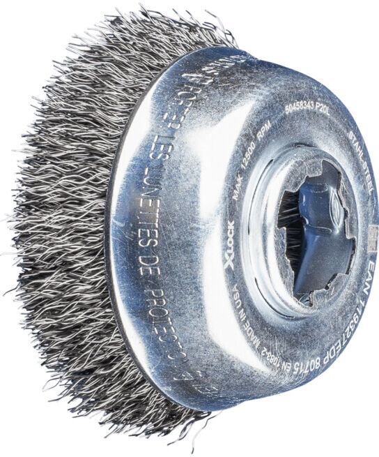 Brosse à godet PFERD avec filetage, non bouchée POS TBU 75/X-LOCK ST 0,30 (43469006)