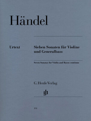 Henle Verlag Händel Sieben Sonaten Violin