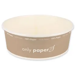NATURE Star Einweg-Salatschalen, 1,3 l, braun, weiß