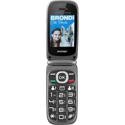 Brondi Loyaler Freund 2.4' Dual Sim SOS (2.40", 1.30 Mpx), Tastenhandy, Schwarz