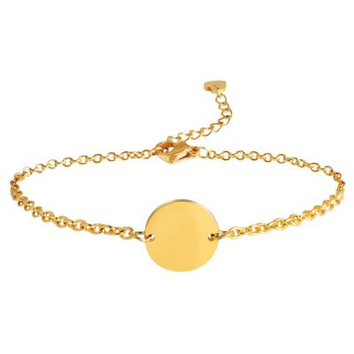 Armband ADELIA´S "Armband aus Edelstahl 17 cm", gold, Armbänder, Damen, 17cm, Edelstahl, Armband, Perfekt als Geschenk für besondere Menschen
