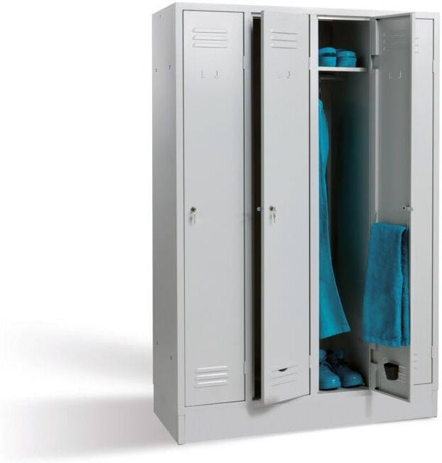 Bedrunka+Hirth Armoire vestiaire 2 compartiments avec serrure à cylindre (06.102ZSA)
