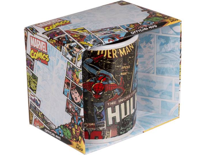 Retro Marvel Mok - 325 ml - Keramiek - Vaatwasserbestendig - Cadeau voor Marvel-fans