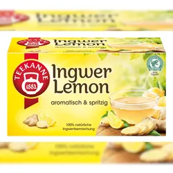 Teekanne Kräutertee Ingwer-Lemon 20 Teebeutel (35 g)