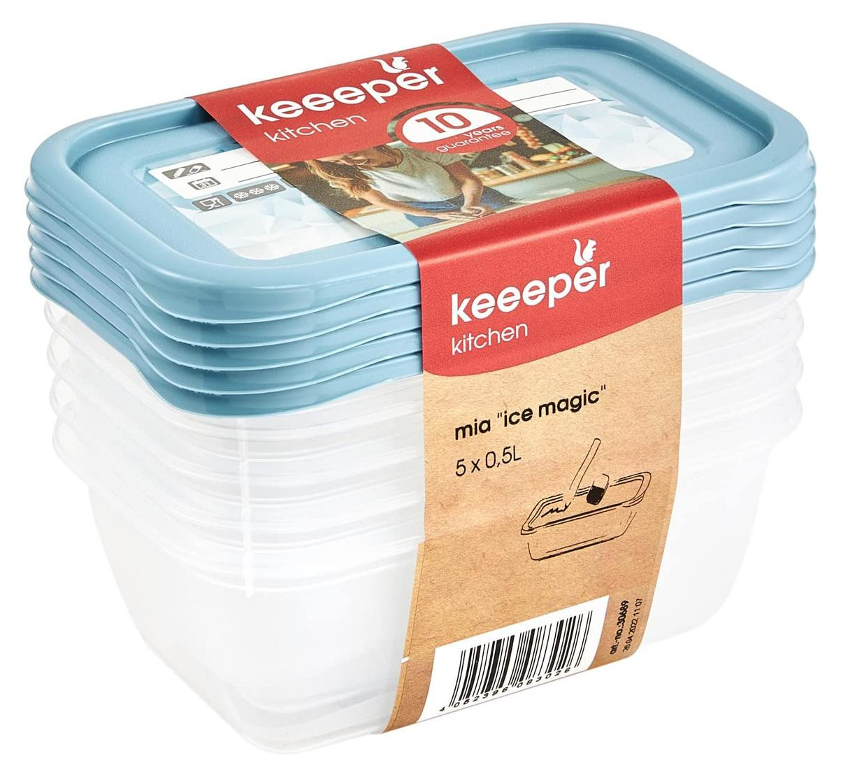 Keeeper Vriesdosenset Mia Magic Ice, 5x 0,5 liter