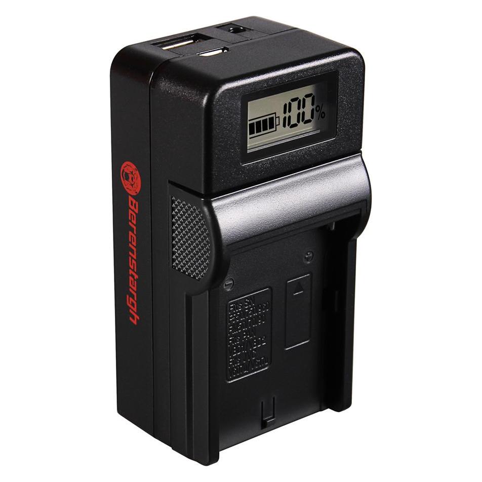 Berenstargh Synchron USB Ladegerät f. Sony NP-FM50 NP-F550 NP-F750 NP-F970 (Kamera Akku Ladegerät) (61064466)