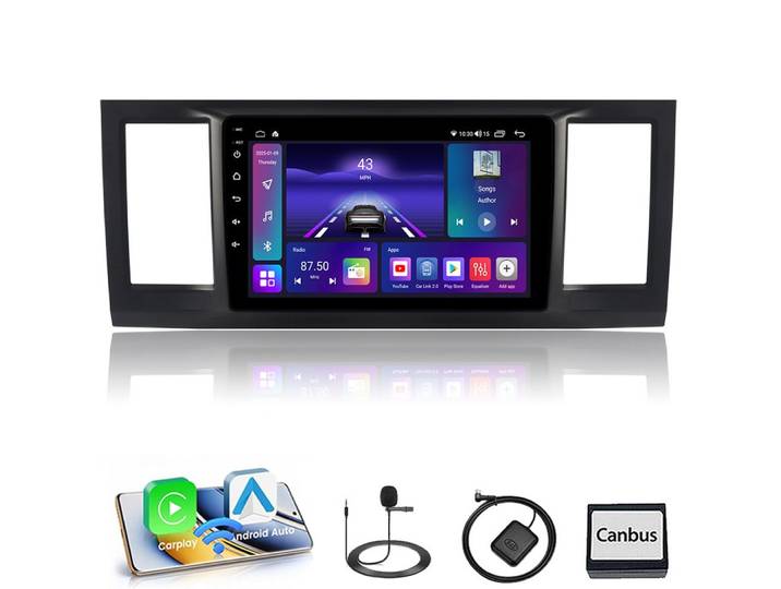 A-Sure Für VW T6 Transporter Multivan 4+64G Android 15 Autoradio Carplay Navi Autoradio (Digitalradio (DAB), FM, AM, RDS, 8-Core 4+64G)