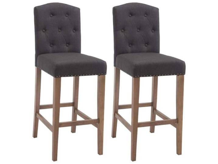 -CLP-Lot de 2 Tabourets de Bar Louise Tissu-Array