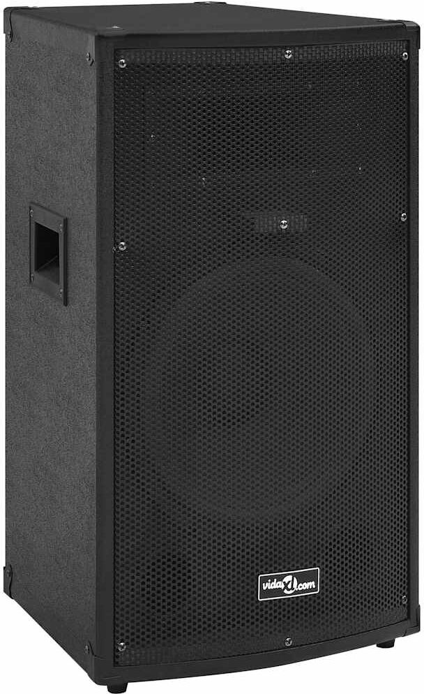 vidaXL Haut-parleur scène Hifi passif professionnel 150W 37x37x64 cm