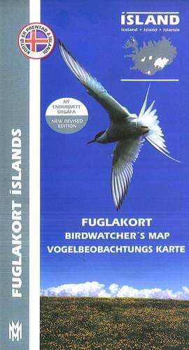 Carte d'Islande pour les amateurs d'oiseaux   Mal og menning