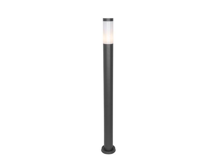 Lampadaire extérieur moderne gris foncé avec opale 110 cm IP44 -