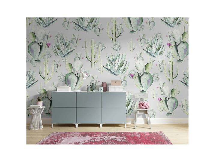 Papier peint intissé Cactus Grey 400cm
