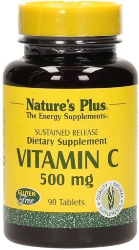 NaturesPlus Vitamin C with Rosehip 500mg 90 Tablets