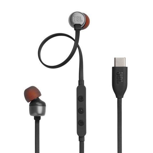 JBL Tune 310C In-Ear Kopfhörer kabelgebunden USB Typ-C (Schwarz) JBLT310CBLK