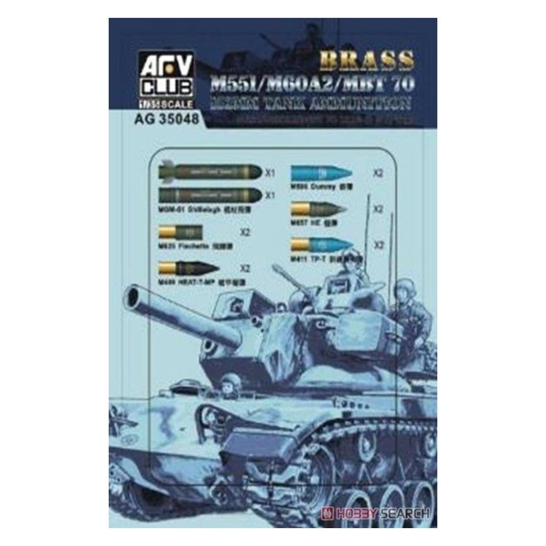 AFV Club M551/60A/MBT70 152MM Ammunition (Brass) (AG35048)
