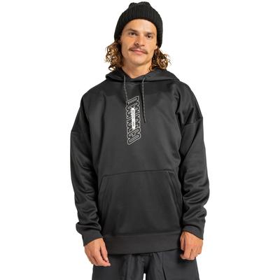 Fleecepullover DC SHOES "DC Omega", Herren, Gr. S, schwarz, Obermaterial: 100% Polyester., Sweatshirts Fleecepullover