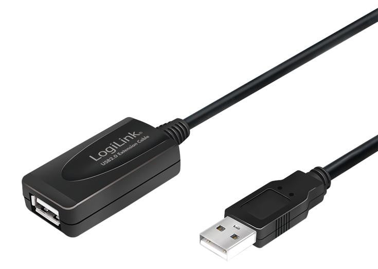 LogiLink USB-kabel 2.0, zwart, 10 meter