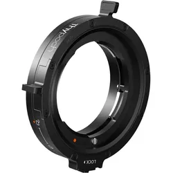 Thypoch Positive Lock Adapter M Mount to RF Mount (Black), Objektivadapter, Schwarz