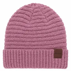 Antonio Damen Strick Mütze Bouclé Beanie - berry