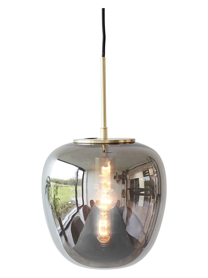 Hübsch Hängeleuchte ''Reflect'' in Grau - (H)40 x Ø 40 cm - onesize