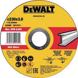DEWALT DWA4525IA-AE DWA4525IA-AE Trennscheibe 230 mm 1 St. Metall, Edelstahl, Eisen