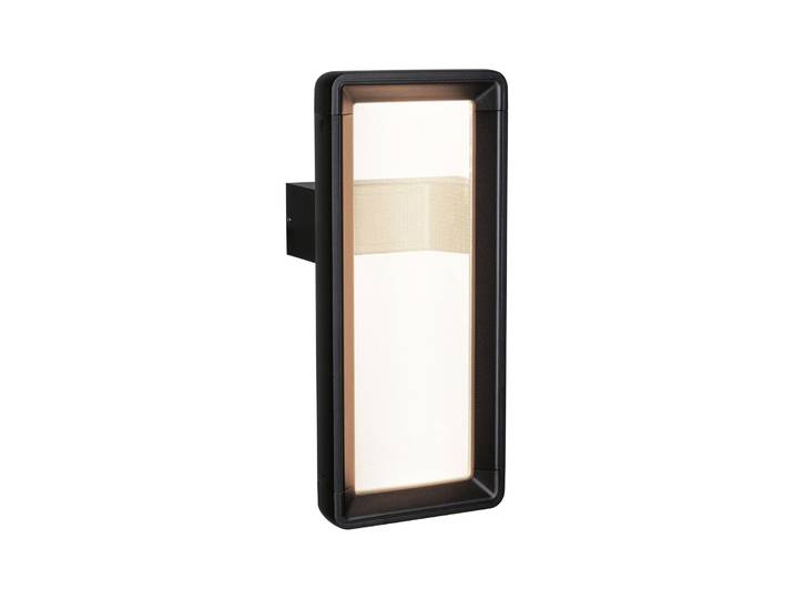 LED Außen-Wandleuchte PAULMANN Reana IP44 176x107mm 3000K 2x3W 2x130lm 230V Anthrazit Metall , grau (anthrazit), B:17,6cm H:40,3cm T:10,7cm, Leuchten, LED Außen-Wandleuchte, Bewegungsmelder mit Hochfrequenz-Sensor
