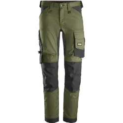 Bundhose "6341" AllroundWork - 92 (46 kurz) - khakigrün/schwarz