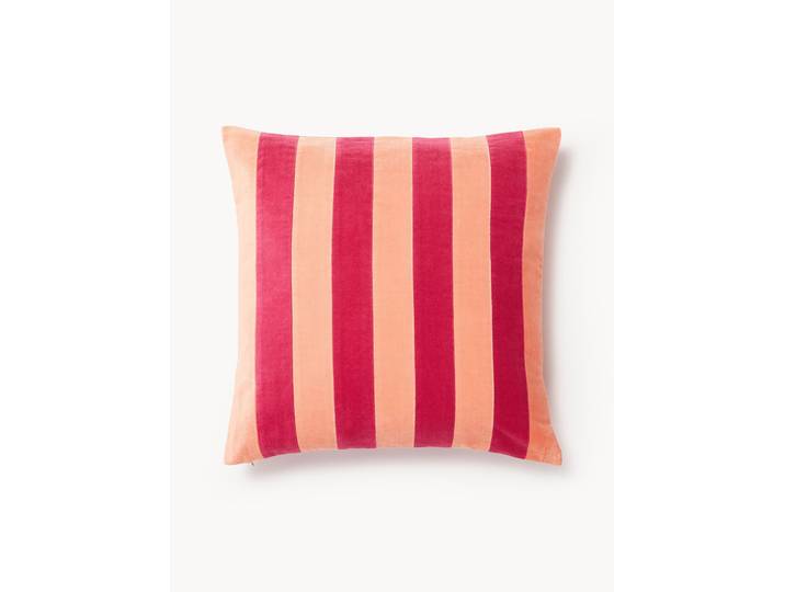 Housse de coussin patchwork en velours Remus