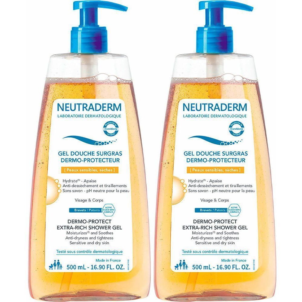 Neutraderm Gel Douche Surgras Dermo-Protecteur x2 2x500 ml Set