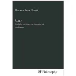 Logik, Sachbücher von Rudolf Hermann Lotze