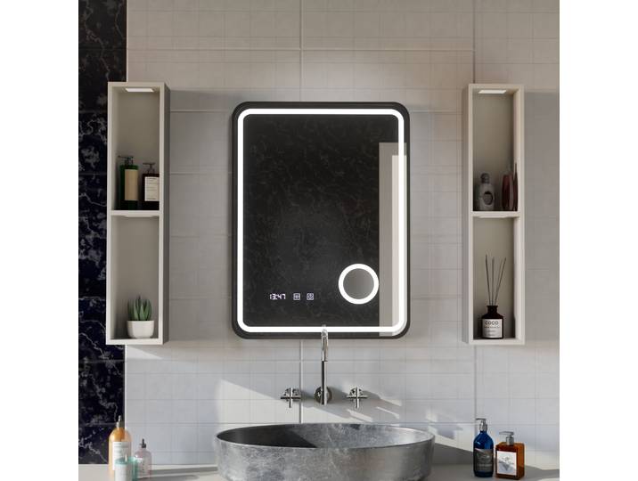 Miroir Led Desembuage Temperature 75x90 Cadre Loupe Cosmetique