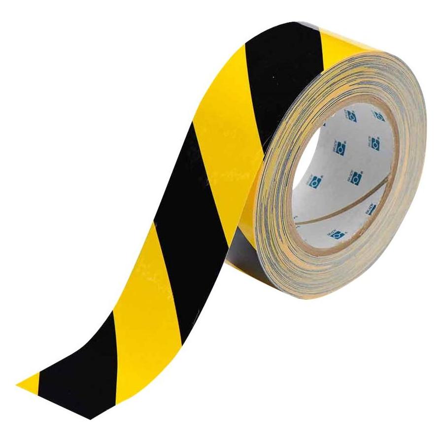 Brady B-514, ToughStripe, Bodenmarkierbänder, Polyester, schwarz/gelb, 50,8mm x 30m (104317) (50.80 mm) (104317)