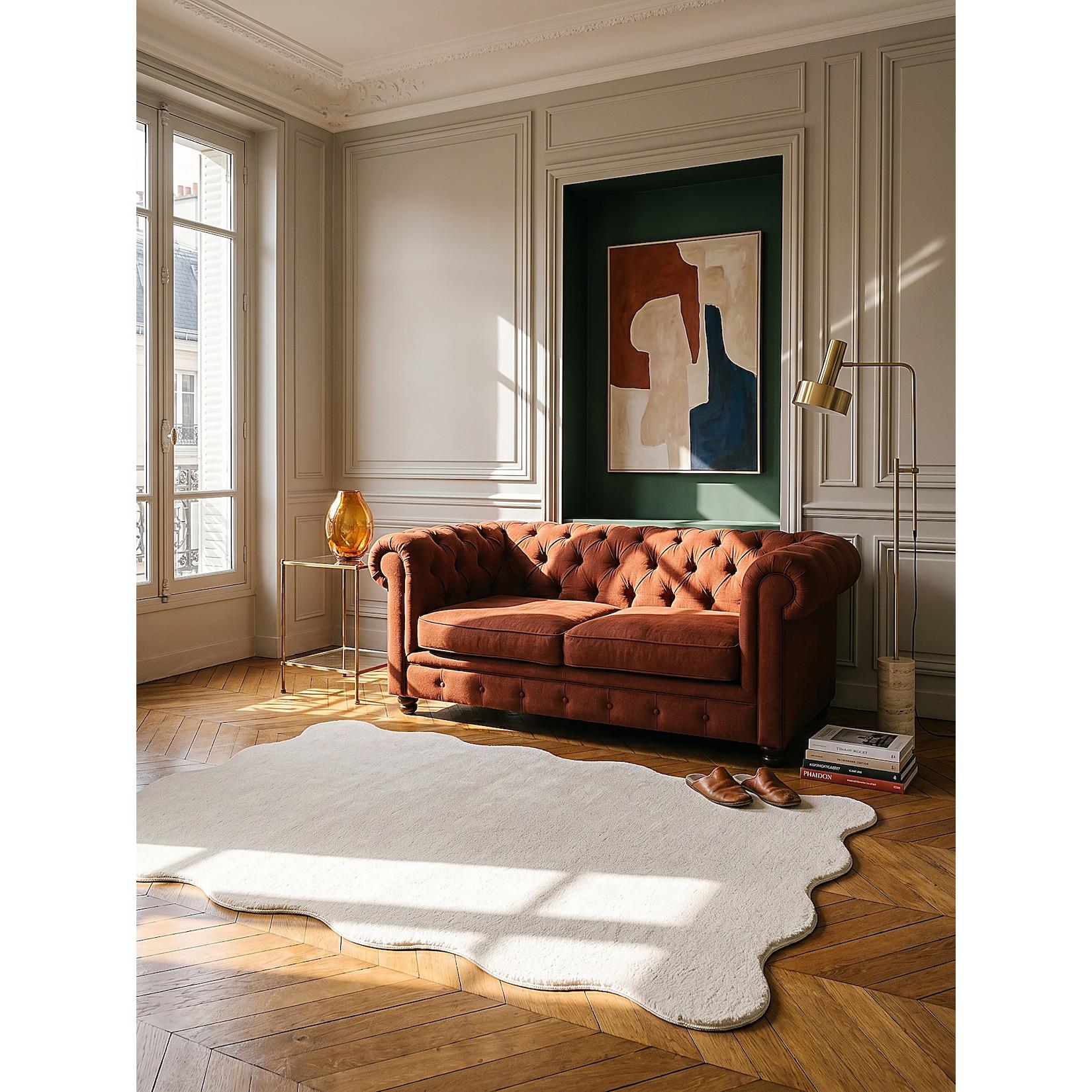 Teppich Hochflor Beige 160x220 cm - TIRSO Kadima Design