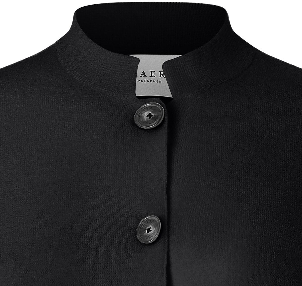 Blusenblazer MAERZ MUENCHEN "Maerz Muenchen 208400 Blazer Damen Bekleidung", Damen, Gr. 38, schwarz, 100% Wolle, Blazer Blusenblazer