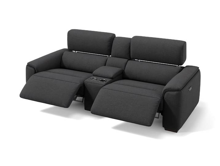 Stoff 2-Sitzer CALVERA Kinosofa Funktionscouch Relax Sofa
