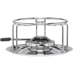 Fondue-Rechaud verchromt, Höhe: 100 mm, ø: 220 mm