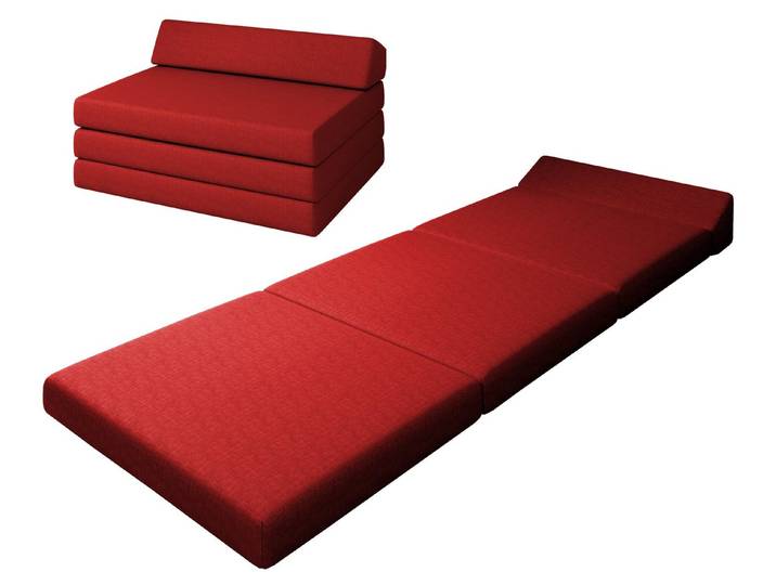 Klappmatratze Premium Klappmatratze mit Kopfteil, sunnypillow, .