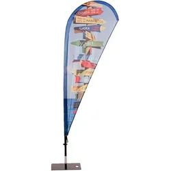 Showdown Displays Fahnenmast »Beachflag Glasfaser Wind/Tropfen L« - ohne Bezug