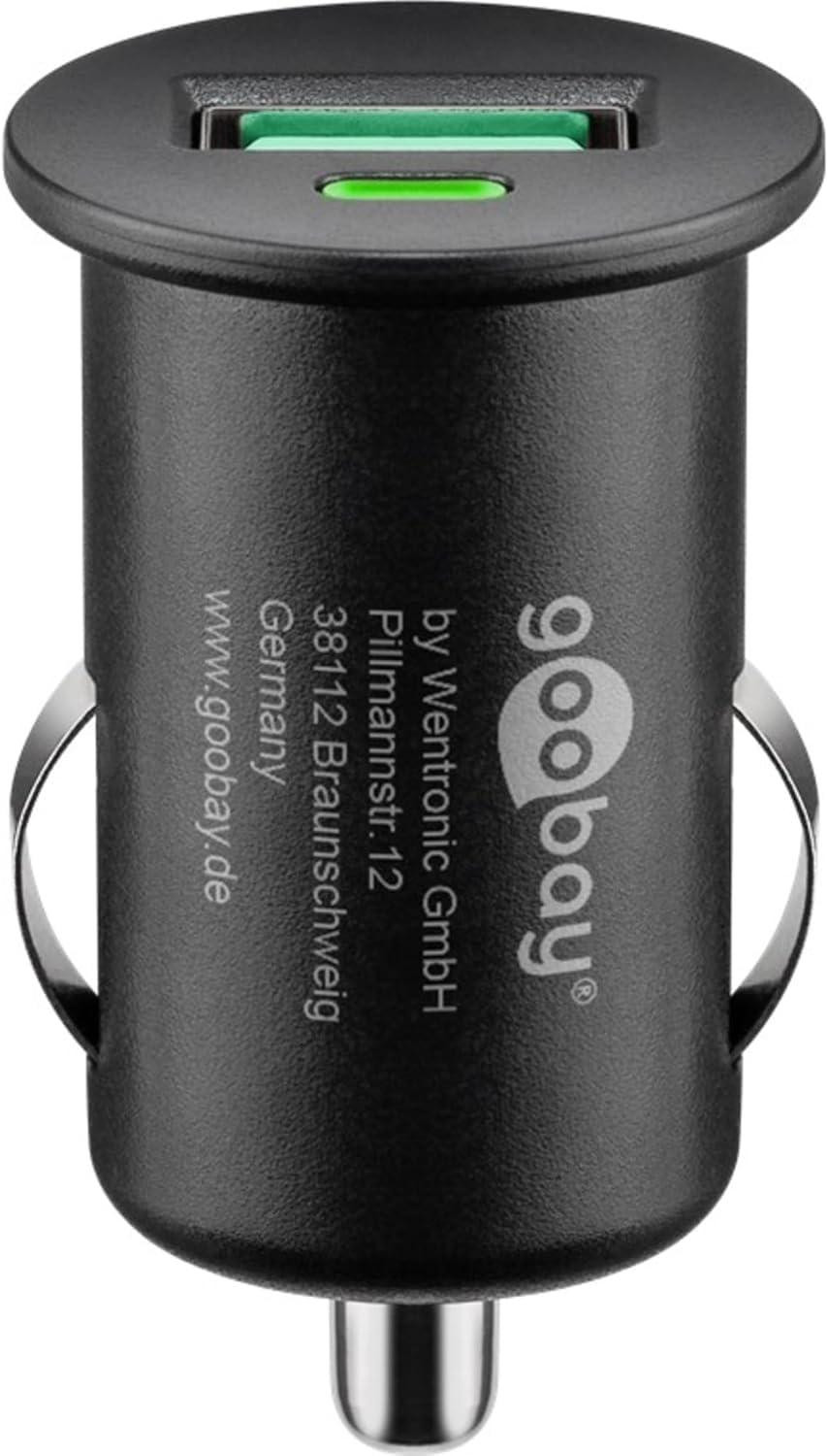 Dripio USB-autolader QC 3.0 18W 12/24V zwart