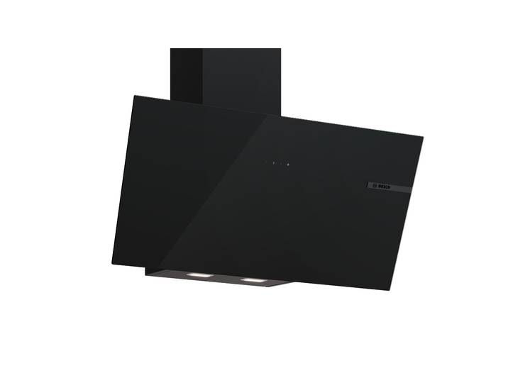 BOSCH Kopffreihaube DWK85DF61 , Energieeffizienz: B, schwarz, B:79cm H:30,9cm T:39,9cm, Dunstabzugshauben, LED-Beleuchtung und langlebiger Metall-Fettfilter, Kopffreihaube