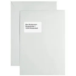 kaenguruh the world of paper Versandtasche DIN C4 grau, mit Fenster