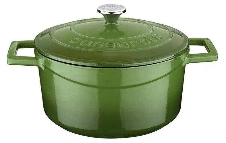 Lava braadpan van gietijzer, 2,82 liter, Groen, 20 cm