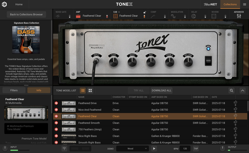 IK Multimedia ToneX Bass Signature Collect.