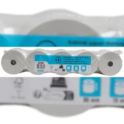 Exacompta 43706E 20x Rolle 1-lagig thermisch hohe Auflösung für Kassen, 55g, Breite: 80mm, Duchmesser Kern: 12mm, Länge: 172m - Weiß