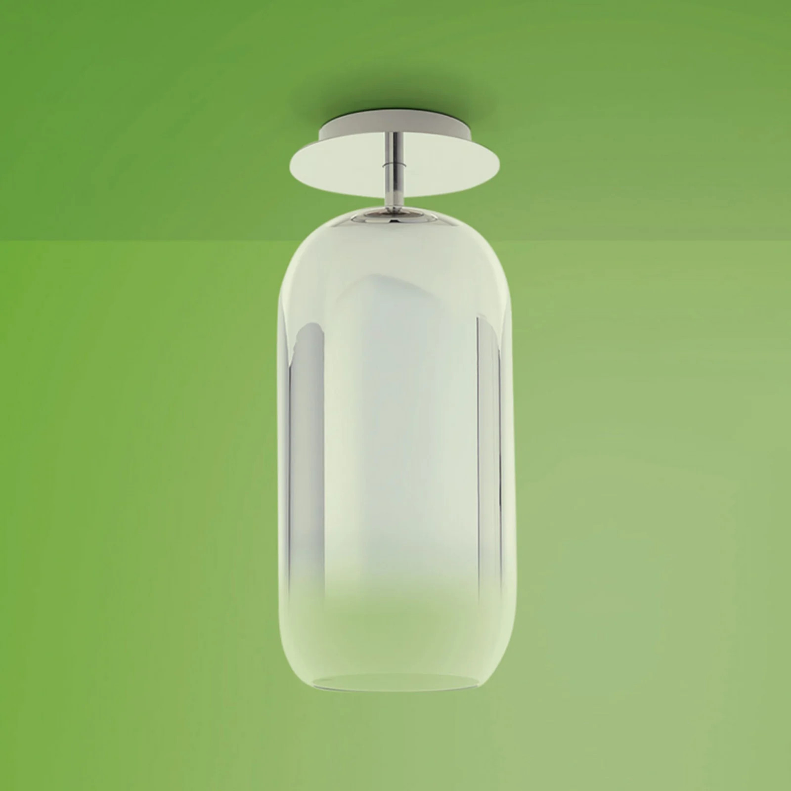 Artemide Gople Mini Plafondlamp Silver - Glas