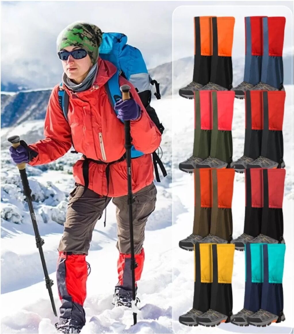 INF Wasserdichte Outdoor-Gamaschen - Nylon-Schneegamaschen für Skifahren & Trekking