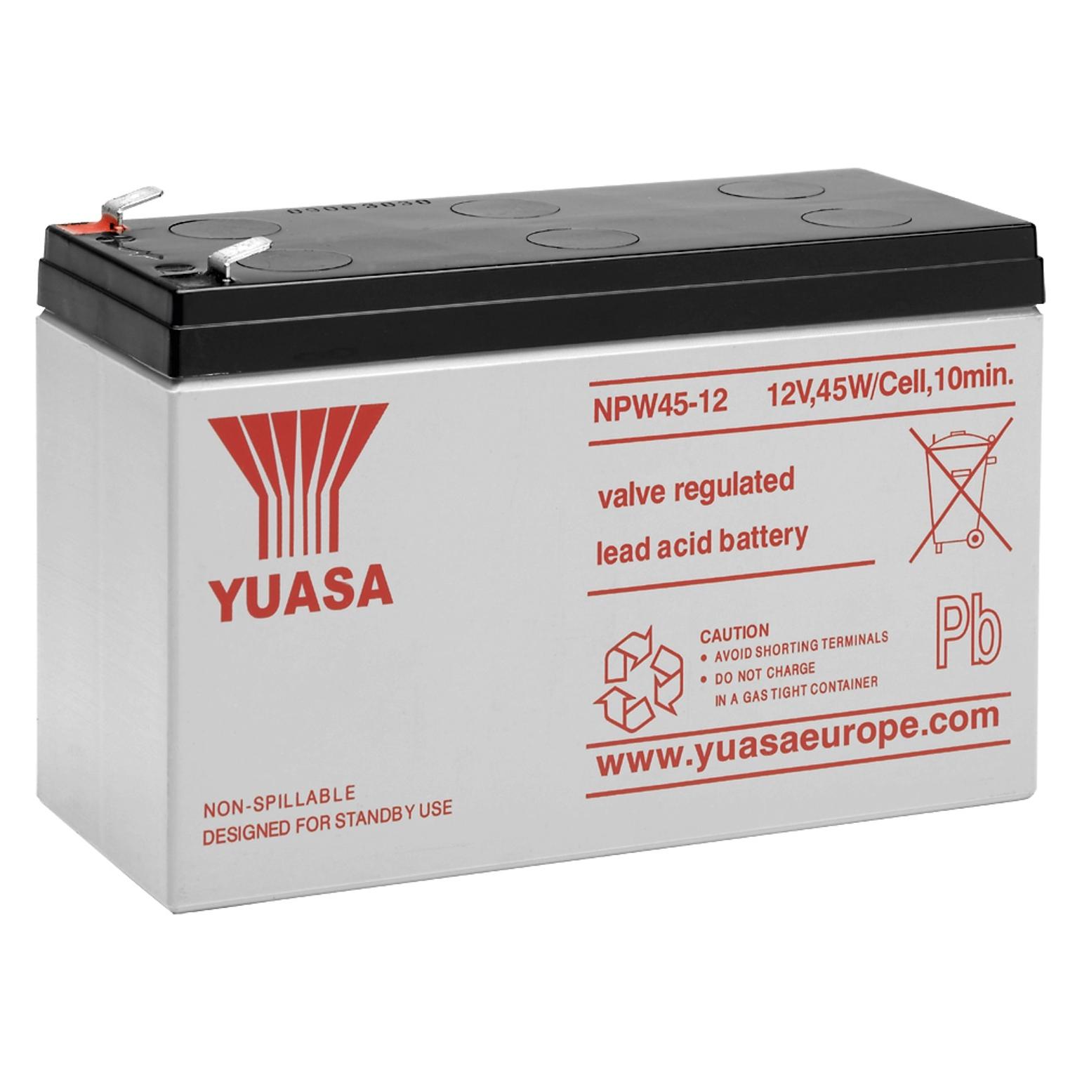 Yuasa Bleiakku 12 V, 8,5 Ah NPW45-12 (1 Stk., 8500 mAh) (42998)